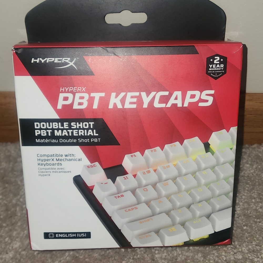 HyberX PBT White Keycaps